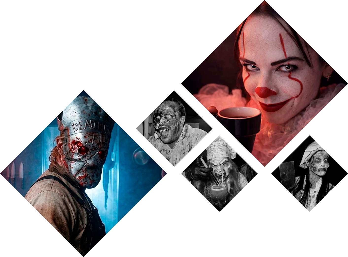 Galeria de personagens de terror da Dead Burger